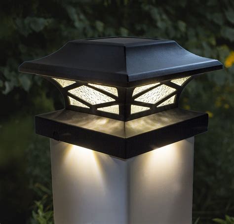 4 x 4 solar post cap lights